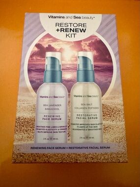 Vitamin Sea Beauty Restore Renew Kit with 2 Products New in Box